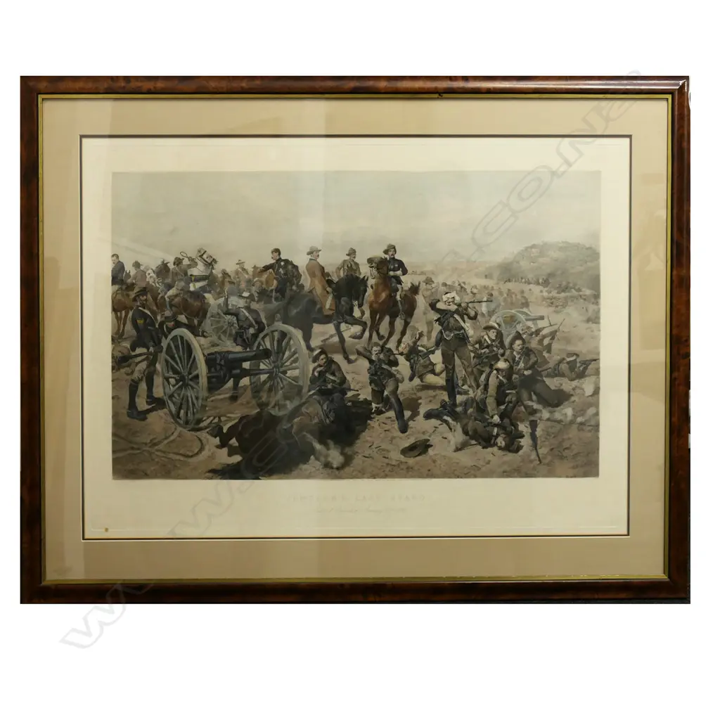 LG R. CATON WOODVILLE LITHOGRAPH PRINT 'JAMESONS LAST STAND: BATTLE OF DOORNKOP 1896' 660x920mm Image 1++