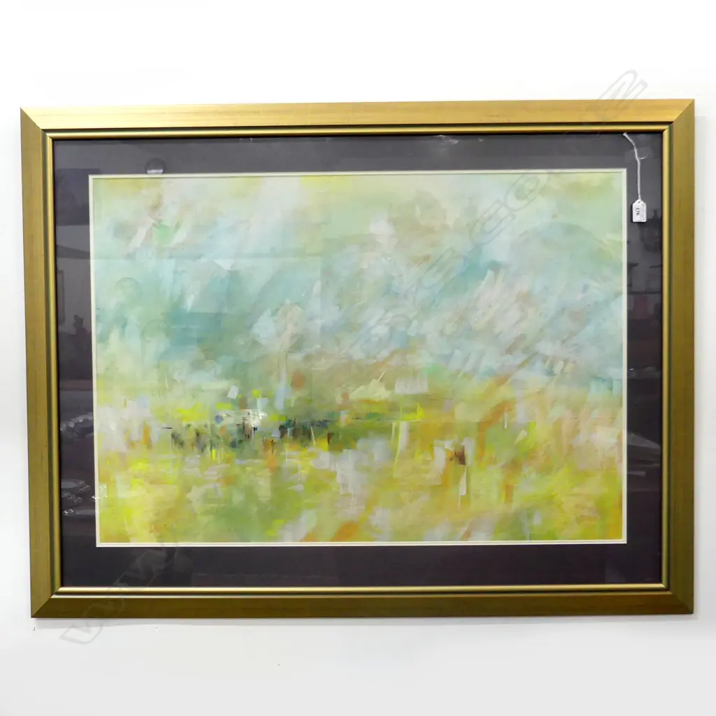 TONY RICE, UNTITLED ABSTRACT, PASTEL ON PAPER, 610x880mm Image 1++