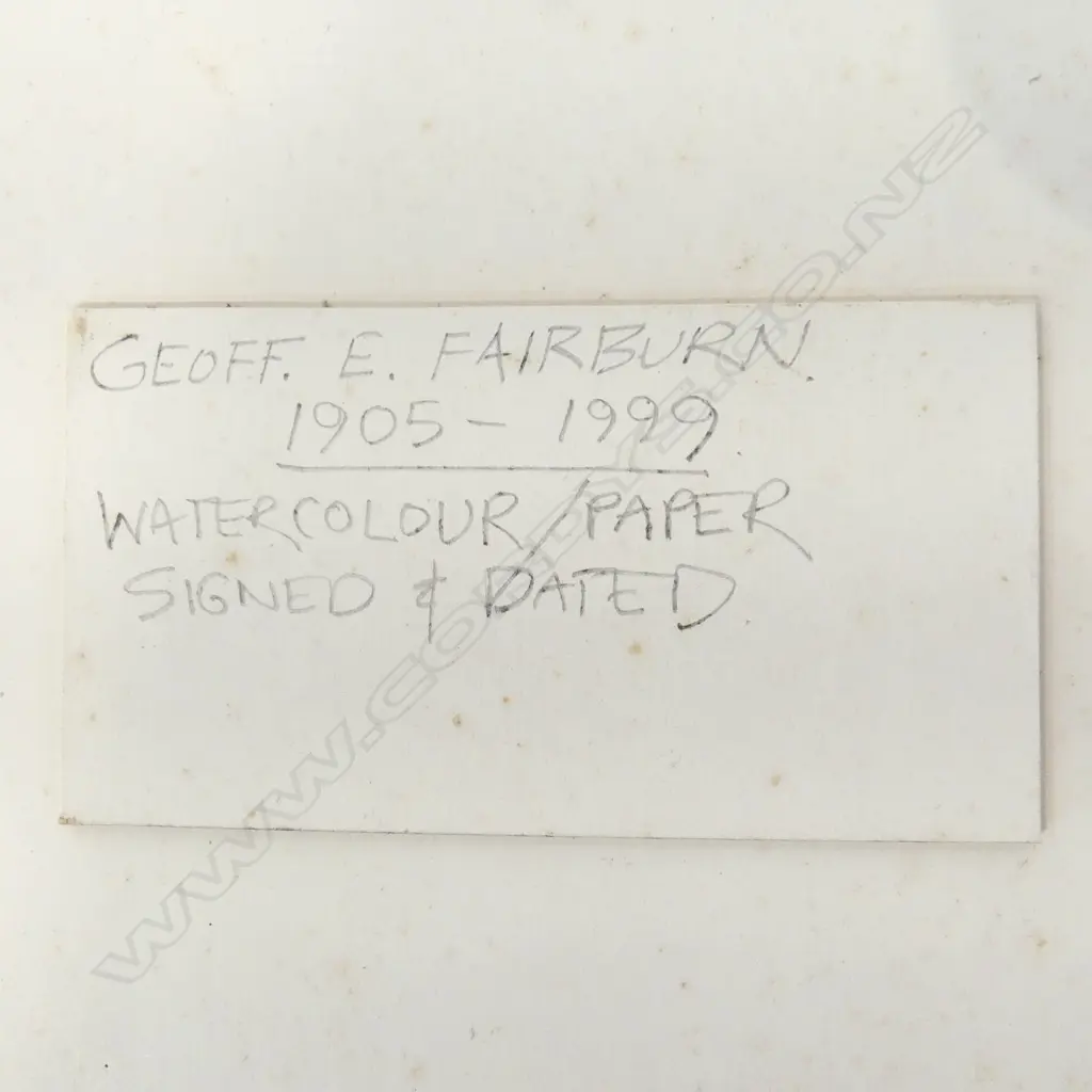 GEOFF E. FAIRBURN ABSTRACT W/C 340x250mm Image 1++