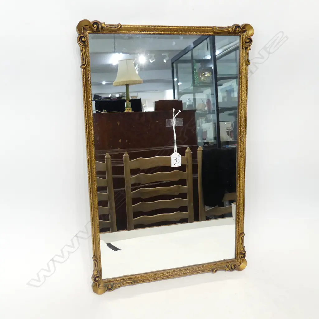 GILT FRAMED MIRROR 650x520mm Image 1++