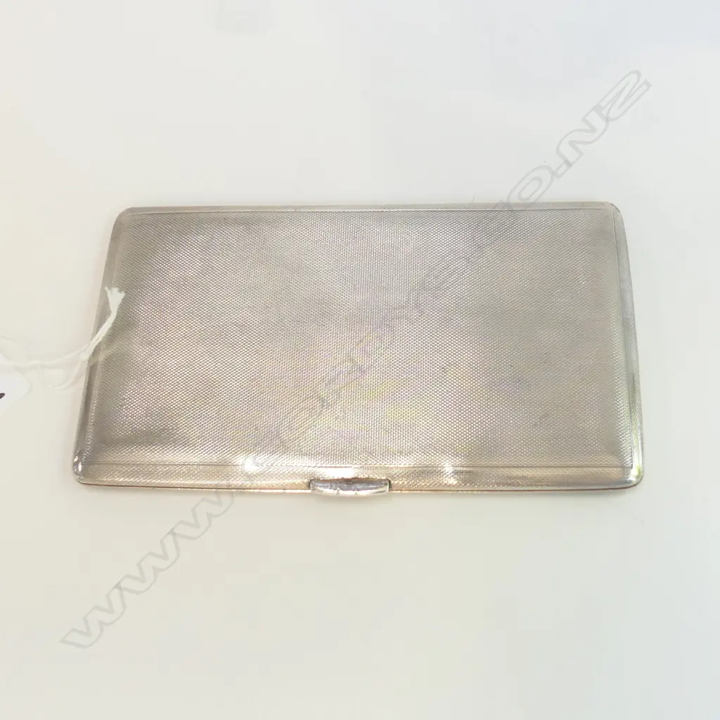 STG SILVER CIGARETTE CASE B'HAM 1944 216 GM Image 1++