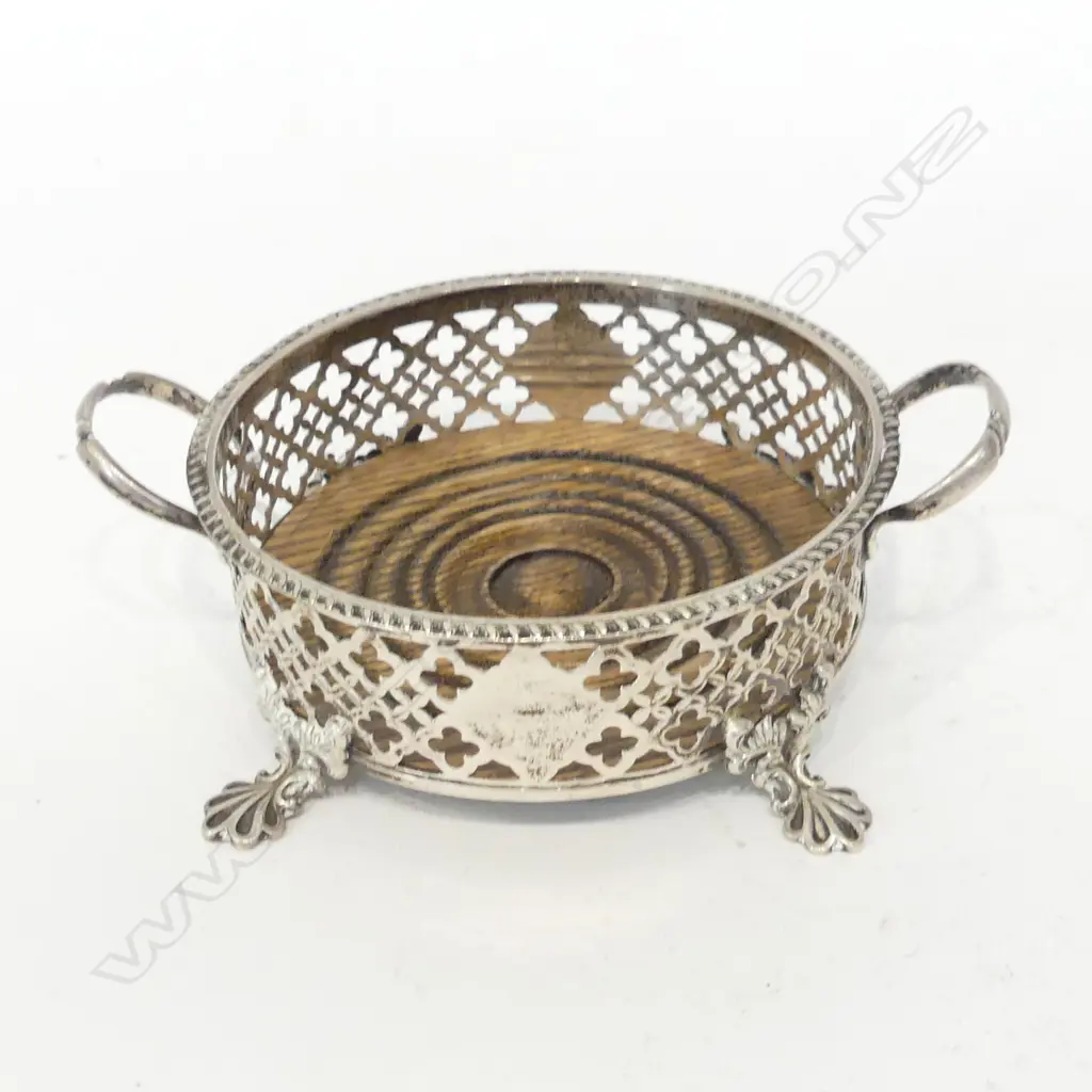 STG SILVER WINE COASTER 88 GM 110mm dia Image 1++