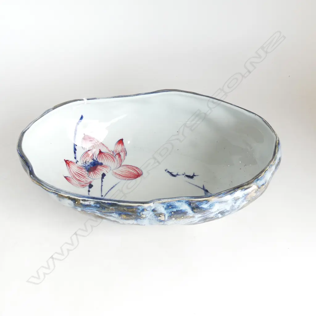    JAPANESE PORCELAIN LUSTERWARE BOWL W400MM Image 1++