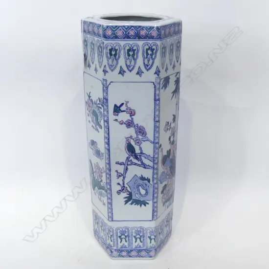 ORIENTAL CERAMIC UMBRELLA STAND H 600 MM
