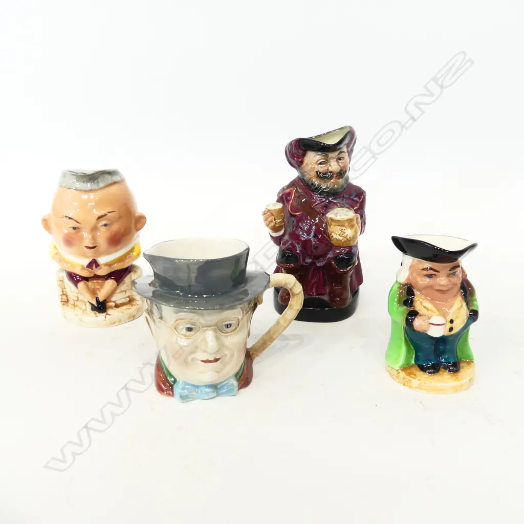 4 TOBY JUGS INCL. ROYAL DOULTON FALSTAFF H.135mm Image 1++