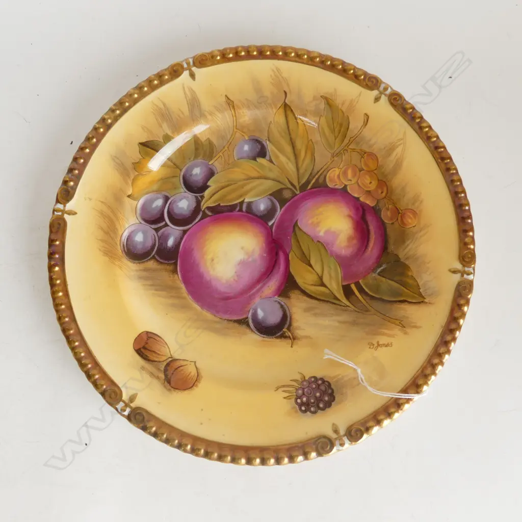 AYNSLEY CABINET PLATE BY D.JONES Dia 270mm  Image 1++