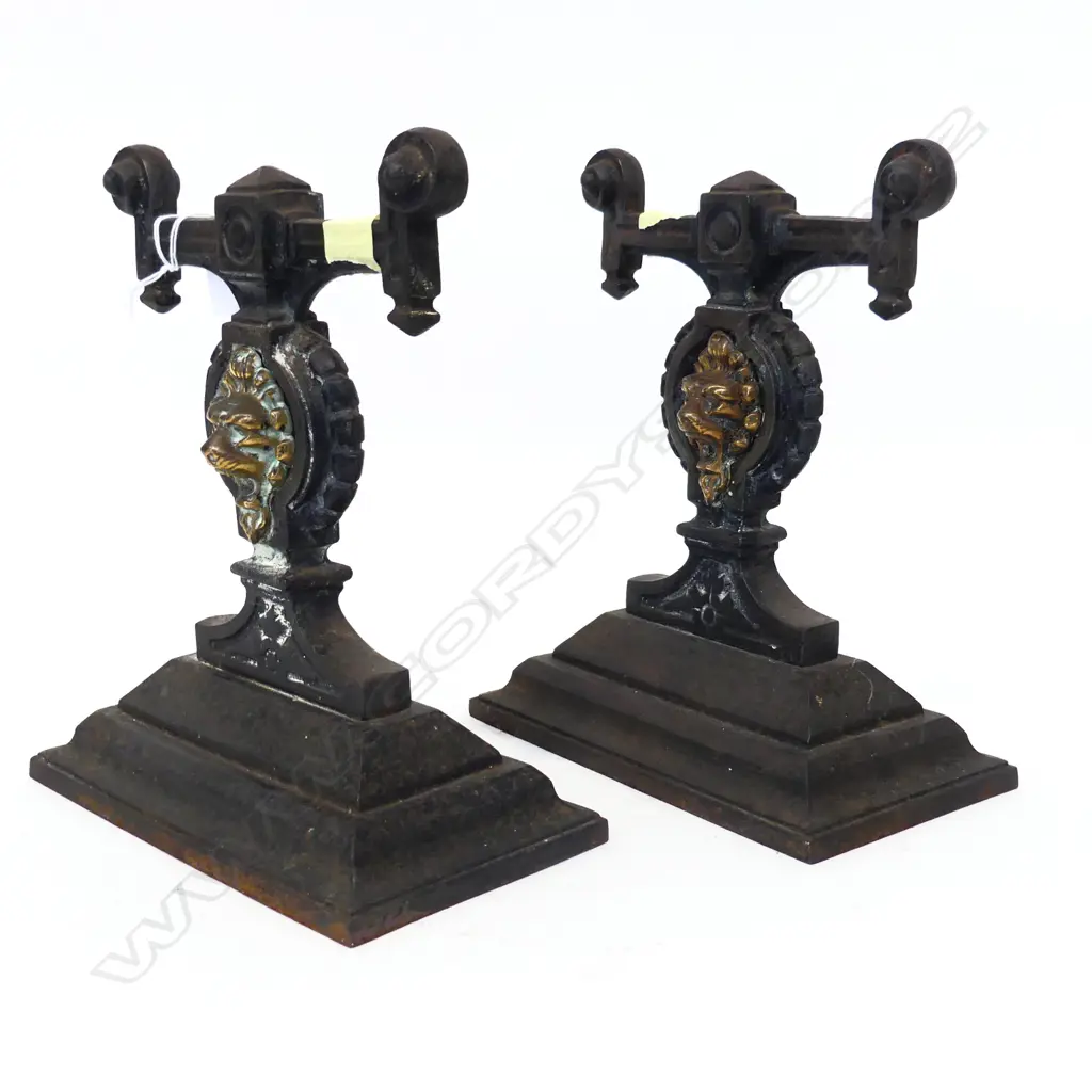 PR VINTAGE CAST IRON DOOR STOPS H.235mm Image 1++