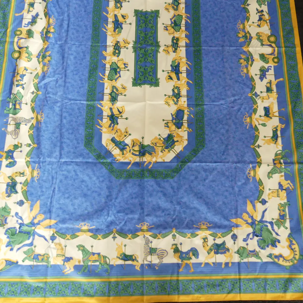 FRENCH BEAUVILLE TABLECLOTH 'LE CARROUSEL DE SOPHIE' 170x250cm Image 1++
