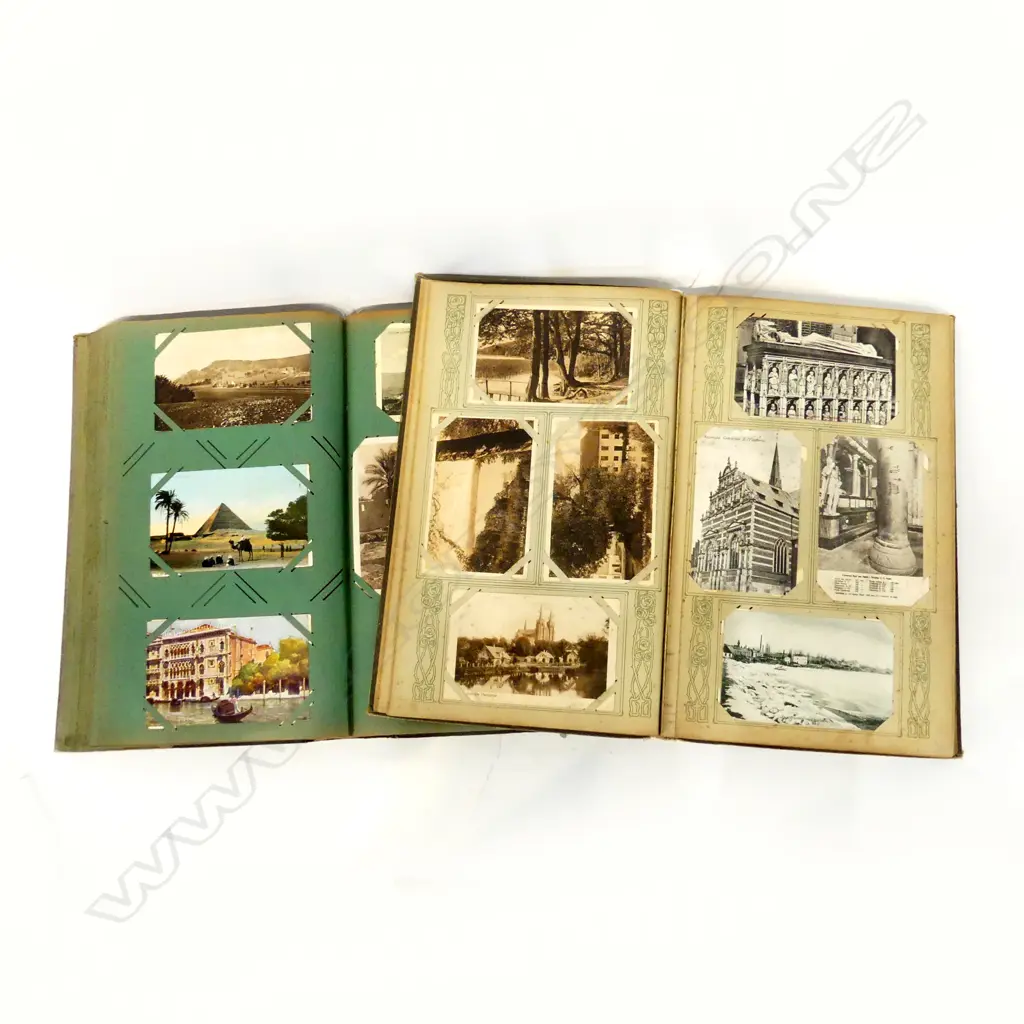 LARGE FOLDERS FULL OF ANTIQUE POSTCARDS EUROPE, NEW ZEALAND & AUSTRALIA  Image 1++