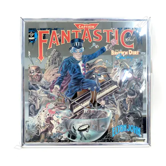 ELTON JOHN CAPTAIN FANTASTIC MIRROR (1975) 325x325mm