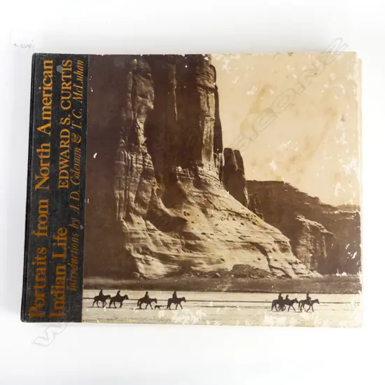 LRG VOL 'PORTRAITS FROM NTH AMERICAN INDIAN LIFE' by EDWARD S CURTIS, PUB 1972 US MUSEUM NAT HIS, (some damage & foxing)