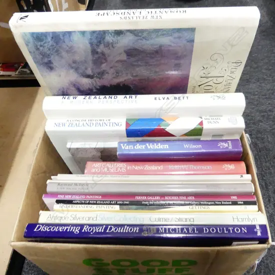 BOX LOT BOOKS; ART INTEREST