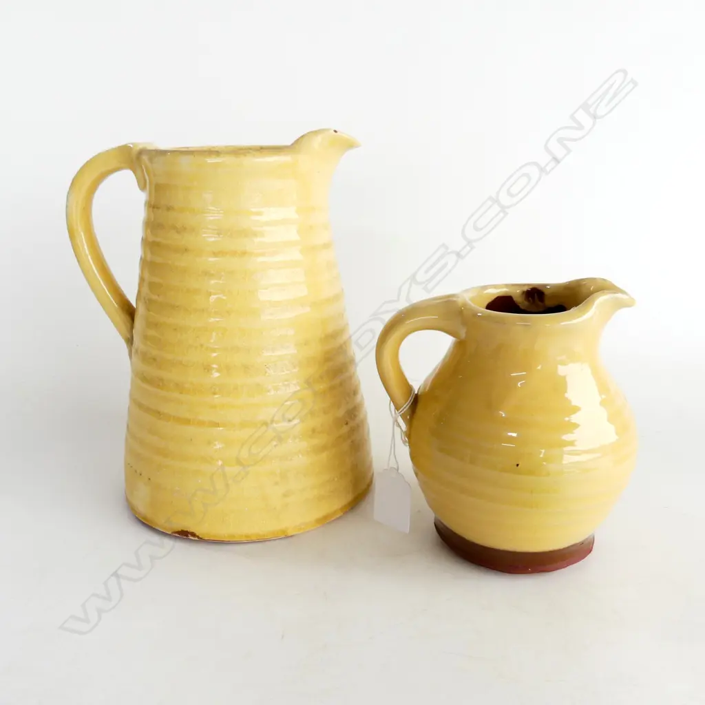 2 YELLOW TONY SLY JUGS H.220 / 140mm Image 1++