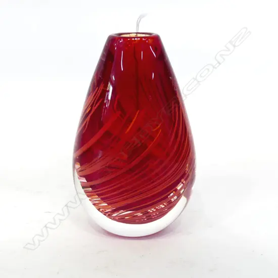 LYNDEN OVER ART GLASS VASE '05 H.160mm