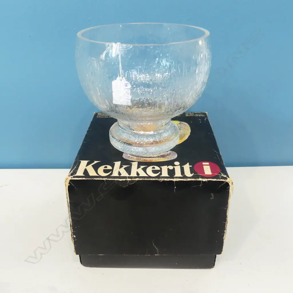 IITTALA KEKKERIL FRUIT BOWL IN ORIG. BOX 200mm dia Image 1++