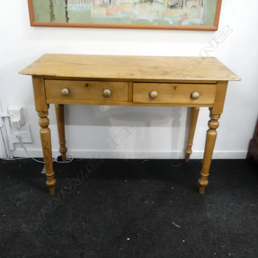 ANTIQUE HALL TABLE - 2 DRAWERS 1070x460x760mm Image 1++