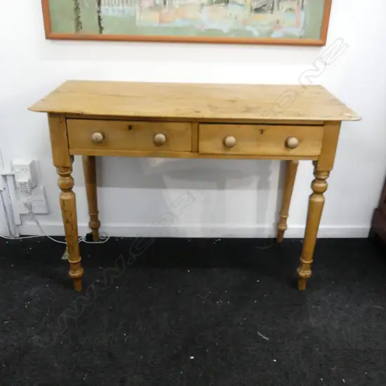 ANTIQUE HALL TABLE - 2 DRAWERS 1070x460x760mm