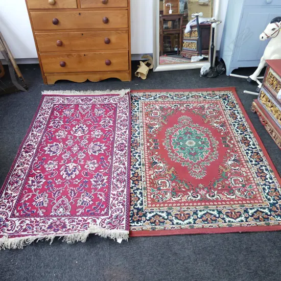 2 MACHINE MADE RUGS; 1700x1200,