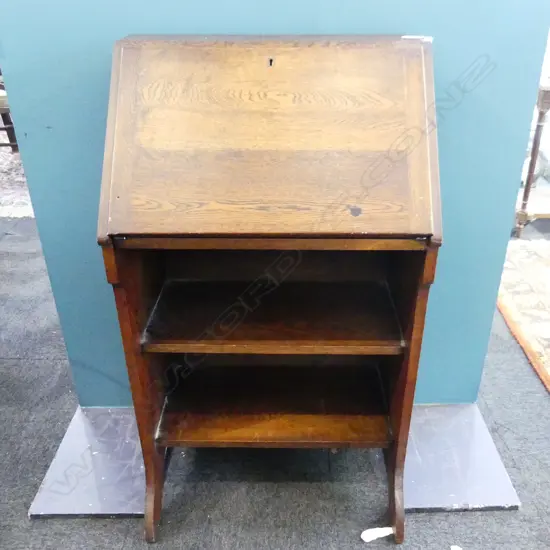 1920s OAK FALL FRONT DESK 600x400x1065mm