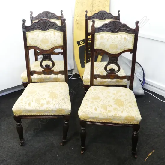 4 EARLY 20thC DINING CHAIRS