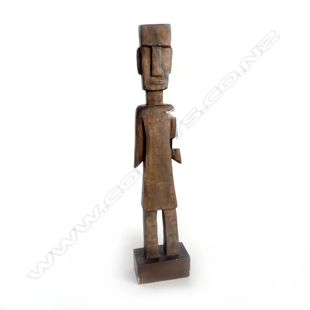 CARVED WOODEN FIGURE H.810mm Image 1++