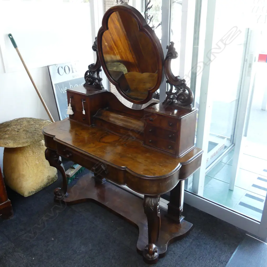 VICTORIAN MAHOGANY DRESSING TABLE 1200x510mm Image 1++