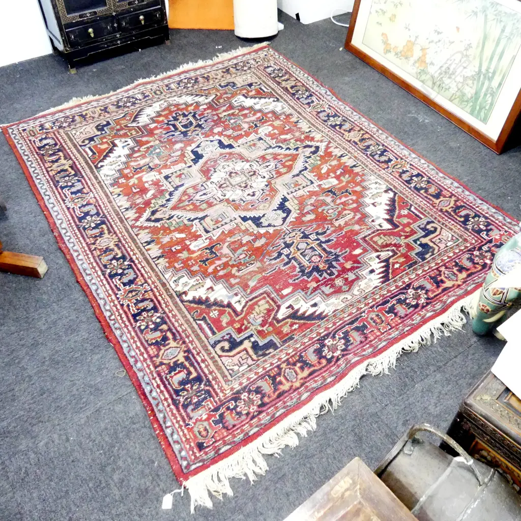 HAND KNOTTED WOOL PILE RUG 2100x1650mm Image 1++
