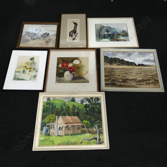 BOX LOT 7 ASST. ARTWORKS