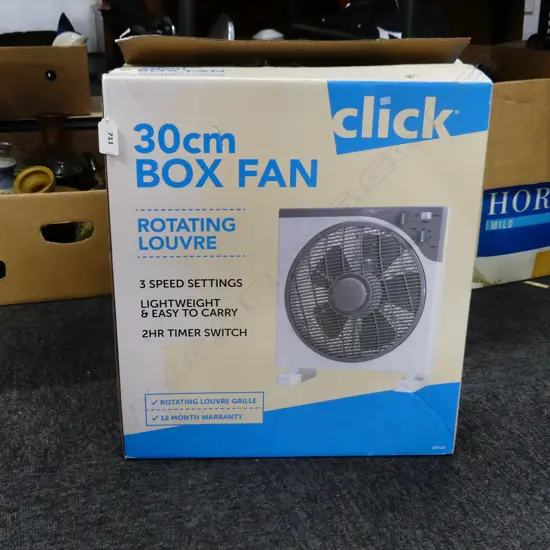 2 BOXES 30CM FANS IN ORIGINAL BOXES