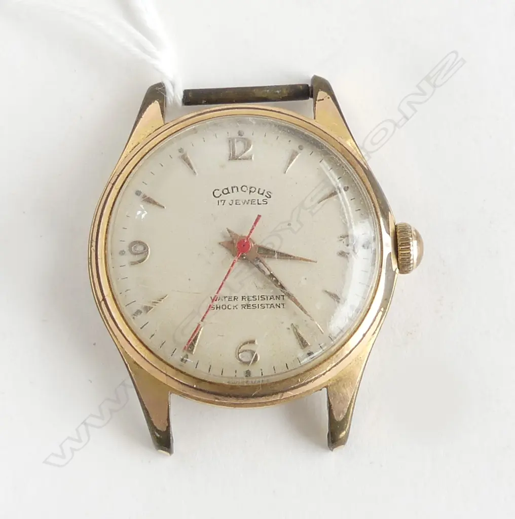 VINTAGE GENTS CANOPUS WRIST WATCH NEEDS SERVICE Image 1++