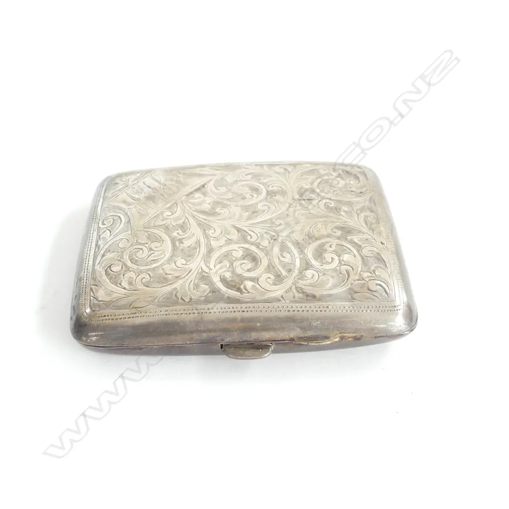S/SILVER CIG CASE 57GRMS Image 1++