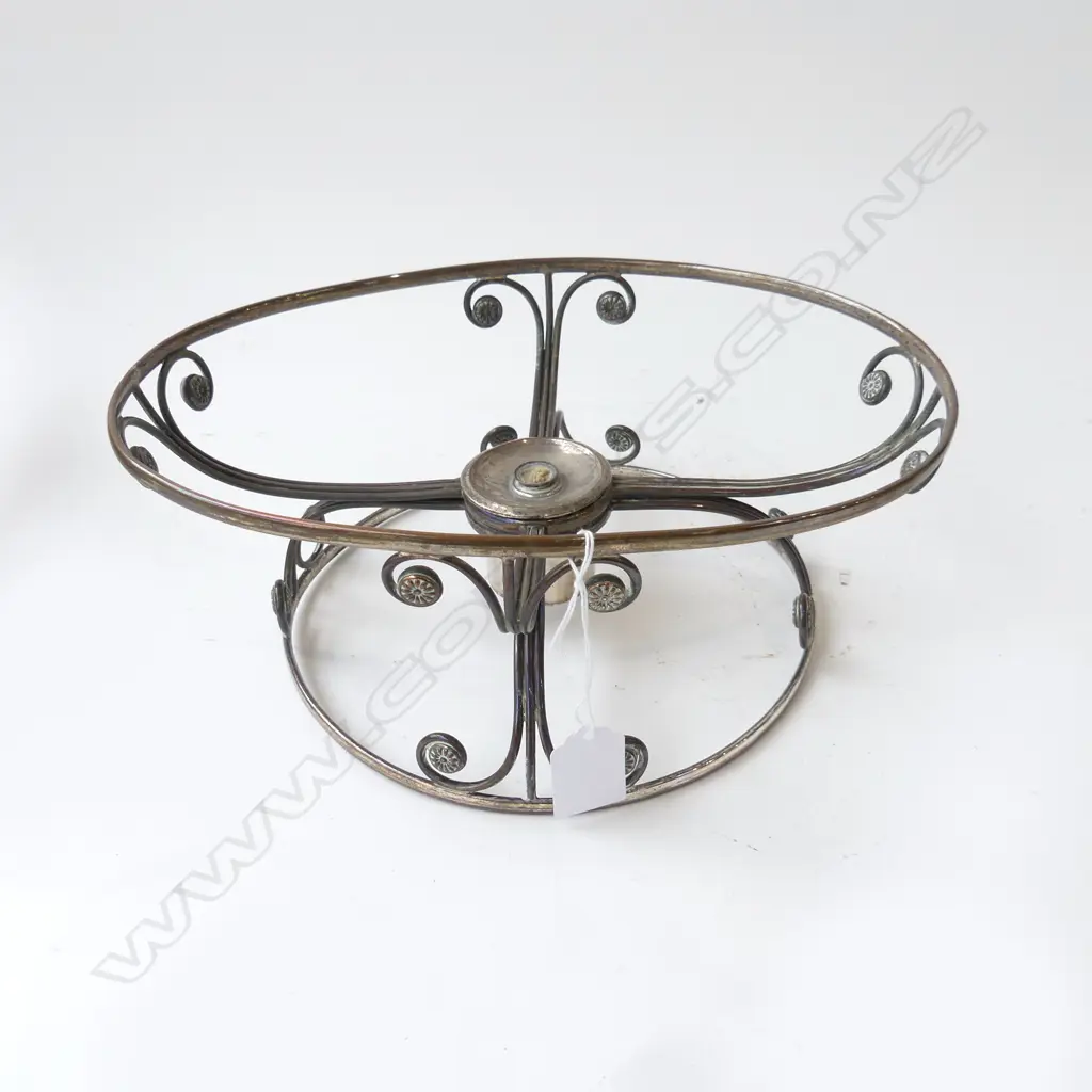 OLD SHEFFIELD PLATE DISH WARMER W.285mm Image 1++
