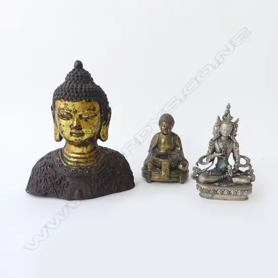 3 METAL BUDDHA H.190mm