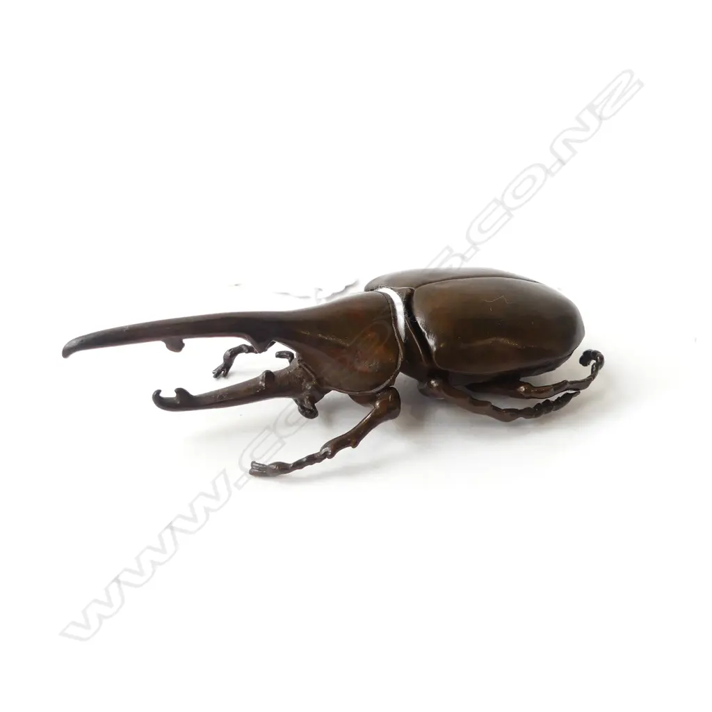 BRONZE HORNED BEETLE L.105mm Image 1++