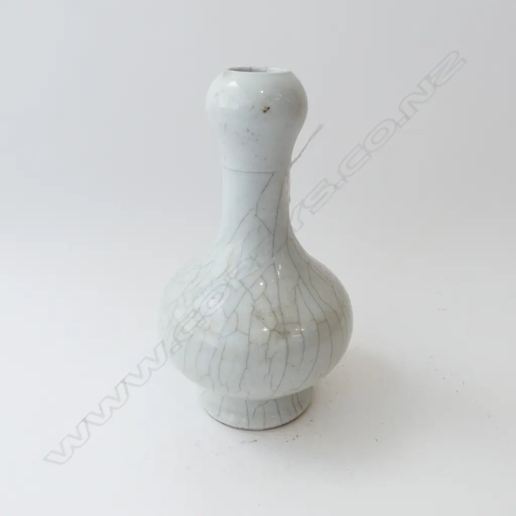 CHINESE CRACKLE GLAZE VASE H.245mm, QIANLONG MARK Image 1++