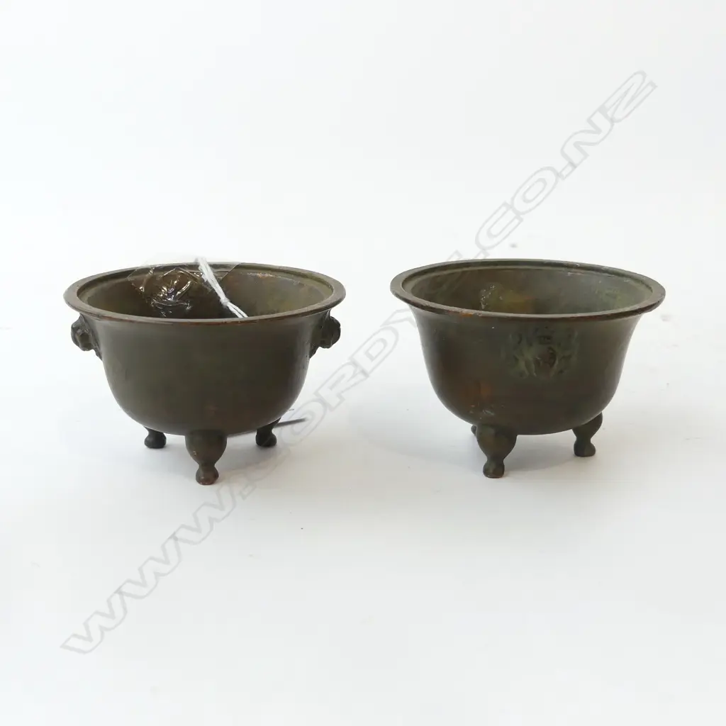 PR ORIENTAL BRONZE INCENSE BURNERS 70mm dia Image 1++