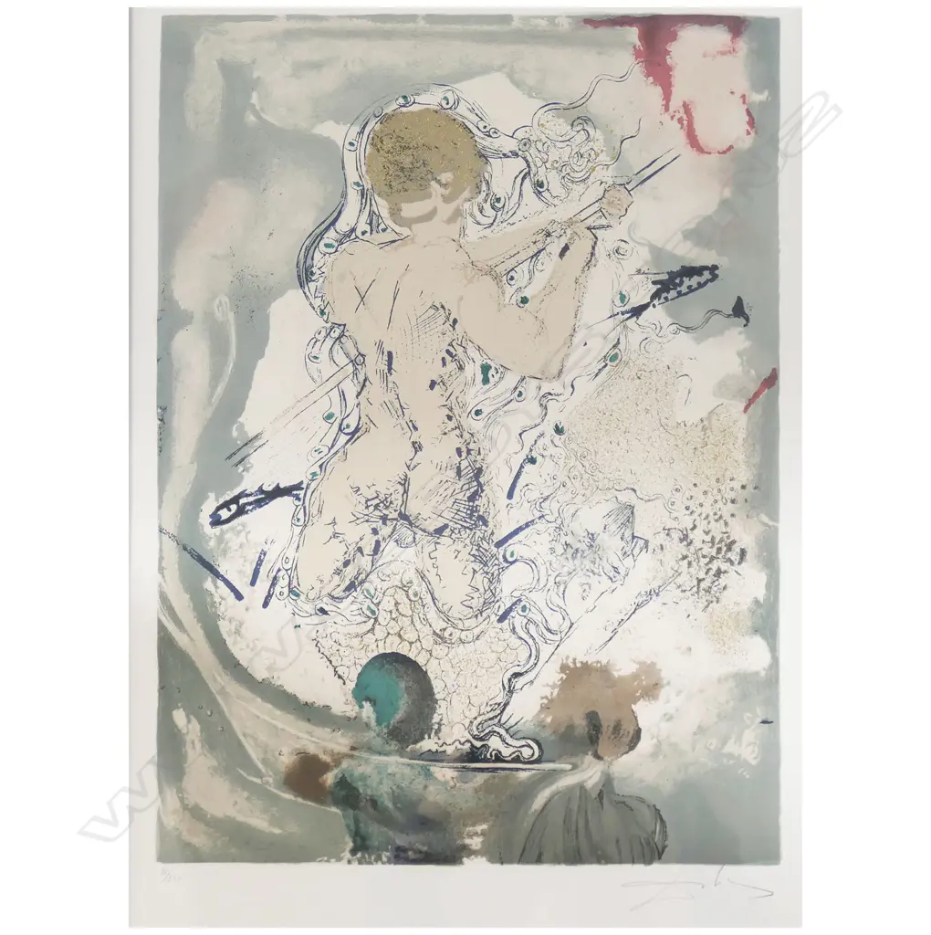 SALVADOR DALI, 'SIMBAD LE MARIN' 91/300 630x440mm Image 1++