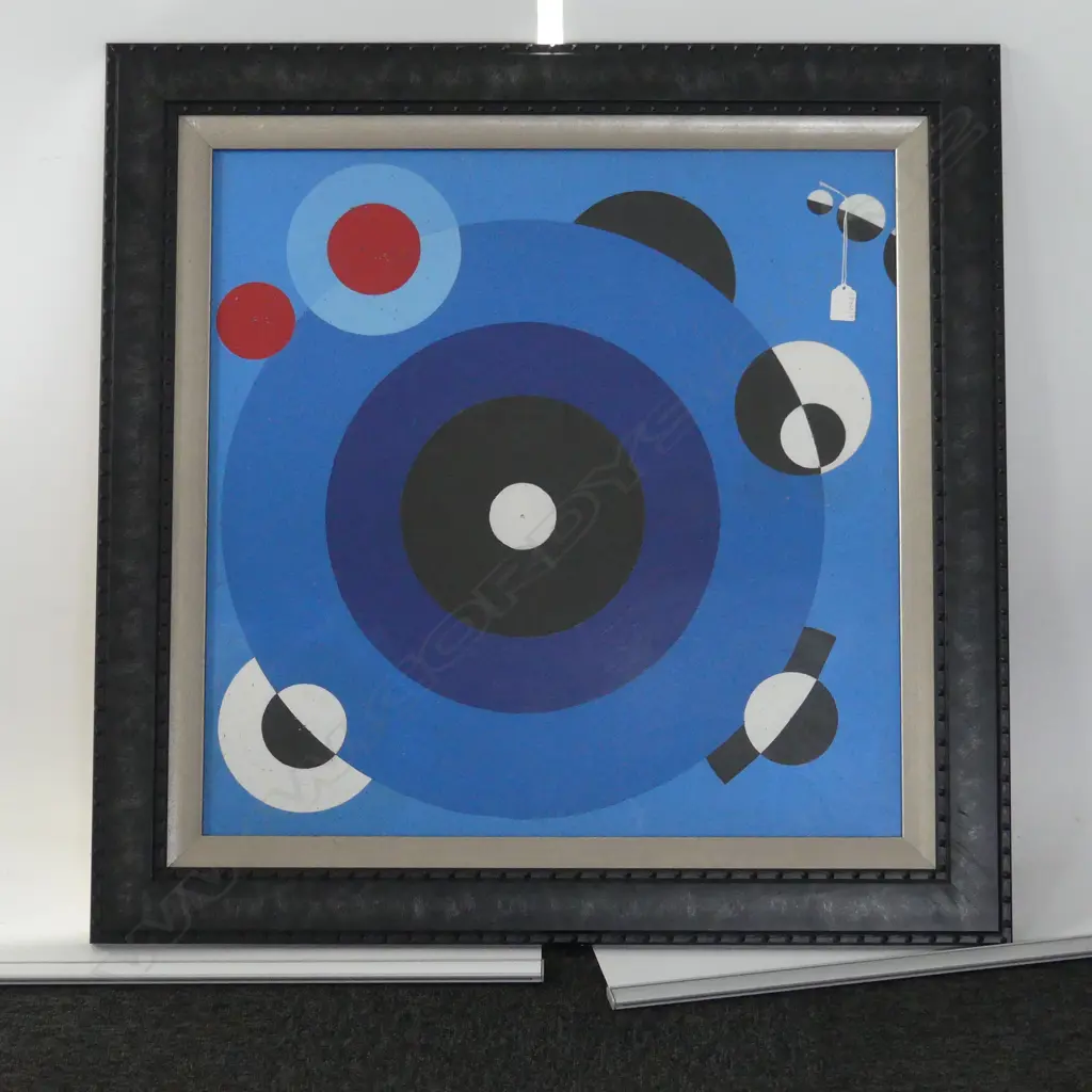 LLOYD HILLIER, CIRCLES, ACRYLIC ON BOARD 670x670mm Image 1++