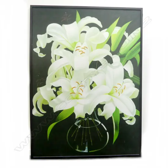 LG CANVAS PRINT; WHITE LILLIES 1480x1080mm