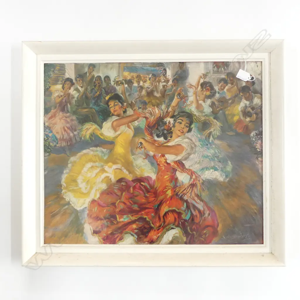 KITSCH RETRO PRINT; JOHN STREVENS 'LAS SEVILLANAS' 495x595mm Image 1++