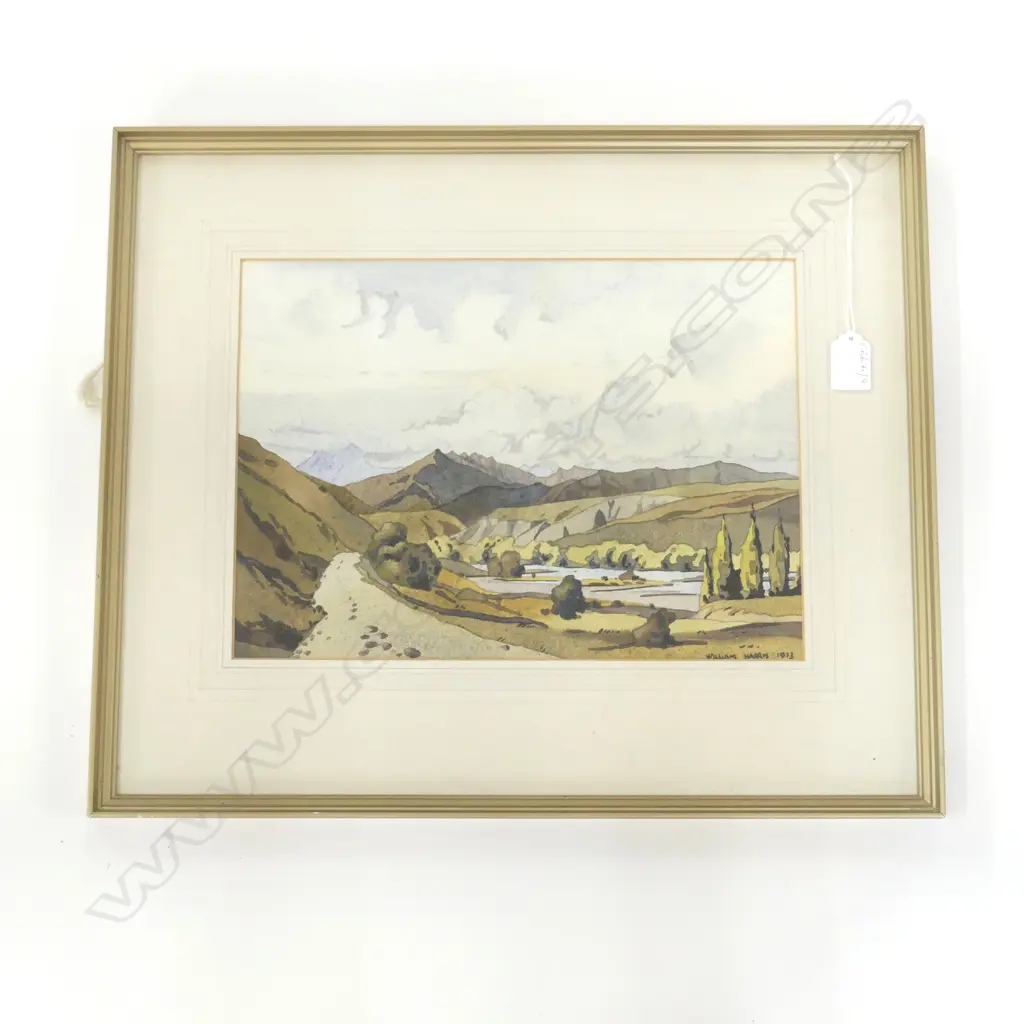 WILLIAM HARRIS, LANDSCAPE WC, 1973 245x340mm Image 1++