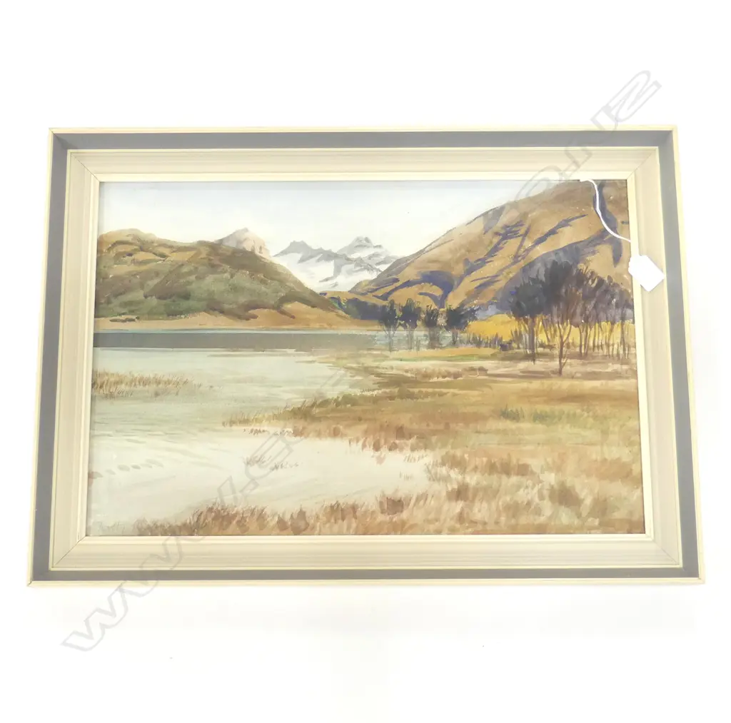 DOROTHY MACLENNAN (NZ 1916-1996), LANDSCAPE WC, 355x530mm Image 1++
