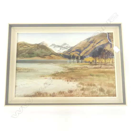 DOROTHY MACLENNAN (NZ 1916-1996), LANDSCAPE WC, 355x530mm