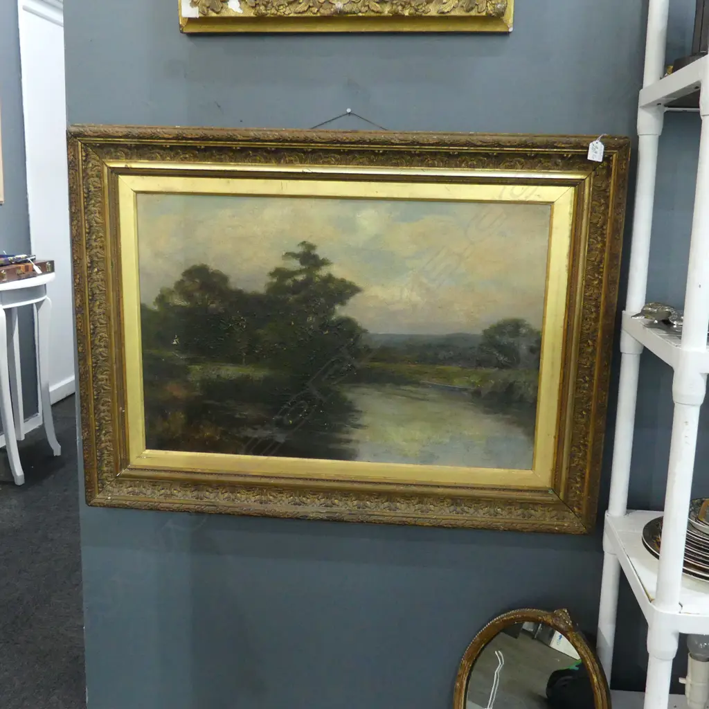 ARTIST UNKNOWN, LANDSCAPE, OIL ON CANVAS 495x750mm FAULTS Image 1++