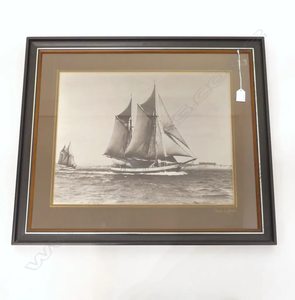 PHOTO PRINT SAILBOAT SCOWL 'JANE GIFFORD' 370x480mm Image 1++