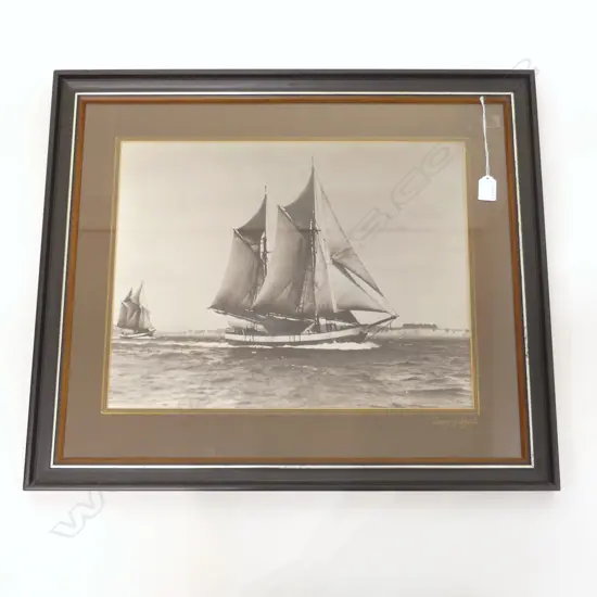 PHOTO PRINT SAILBOAT SCOWL 'JANE GIFFORD' 370x480mm