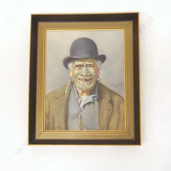 HARRY SANGL AFTER GOLDIE 'A GOOD JOKE' OIL ON BOARD, 1978 340x265mm