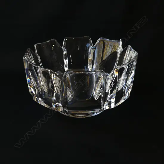 ORREFORS CRYSTAL BOWL 185mm dia