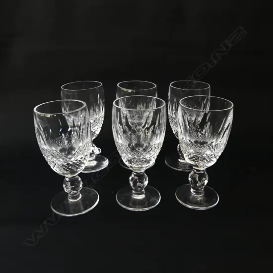 SET OF 6 VINTAGE WATERFORD COLLEEN SHERRY GLASSES, H.108MM