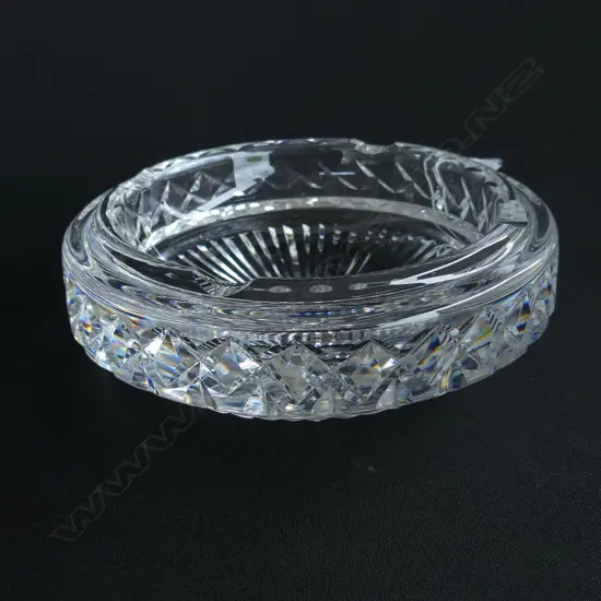 WATERFORD CUT CRYSTAL ASHTRAY DIA 180MM